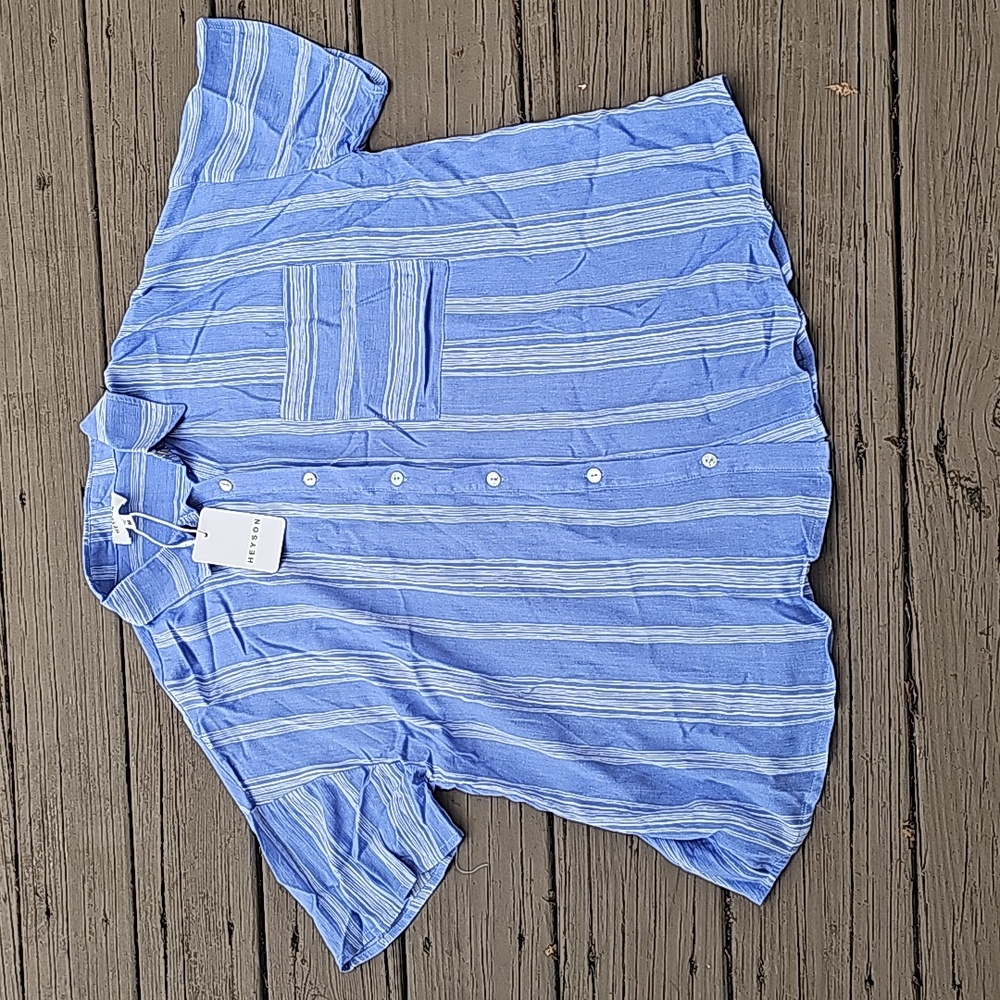 NWT Heyson Stripe Button-down Shirt size M